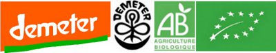 logo agriculture biologique et agriculture biodynamique demeter